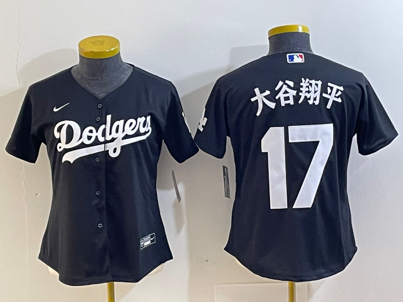Youth Los Angeles Dodgers #17 大谷翔平 Black Stitched Baseball Jersey Youth Los Angeles Dodgers #17 大谷翔平 Black Stitched Baseball Jersey